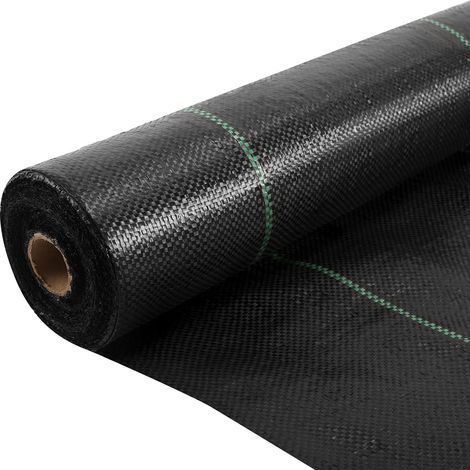 Jiubiaz 1x50m Tessuto pacciamante per giardino – Ideale per fiori e piante ornamentali