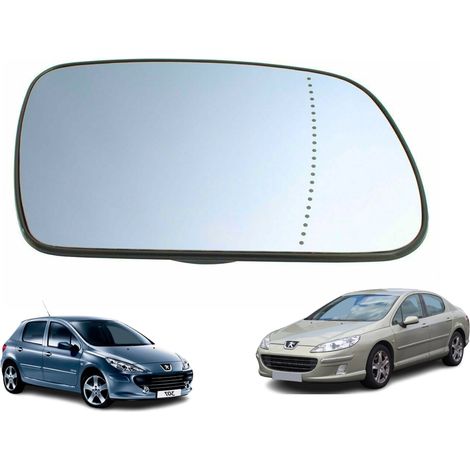 Support + Glace de Rétroviseur DROITE pour Xsara 307 et 407 - (1/3)