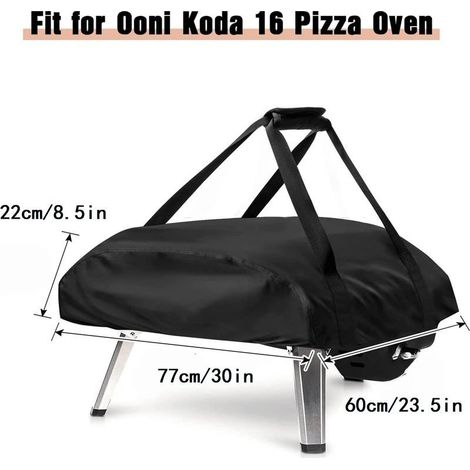 Pizzaofenabdeckung 77 x 60 x 22 cm – Wasserdichtes 420D Oxford-Gewebe – Wetterfest – Ooni Koda Zubehör 16 (1/5)
