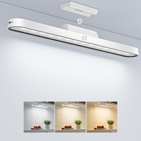 Reglette LED Cuisine Sans Fil, Lumiere Rechargeable USB, Lumière Magnétique, Lampe de Bureau à Luminosité Réglable (1/5)