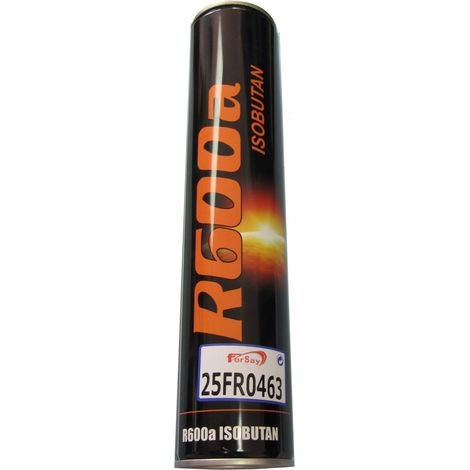 Bouteille de gaz réfrigérant R600a 420grs 25fr1463 25fr0463