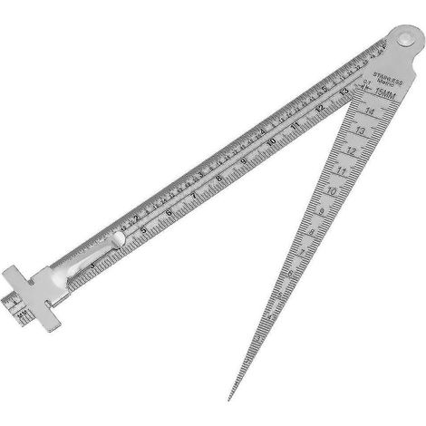 Jauge de profondeur en acier inoxydable, outil d'inspection de trous, mesure de taille, soudage (1/5)
