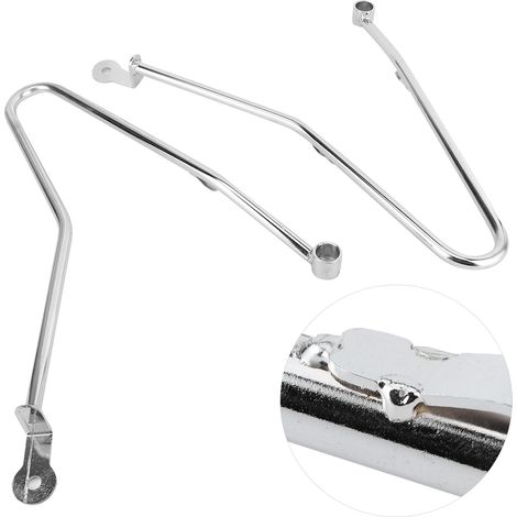 Support de sacoches latérales guidon protection montage bracket pour Triumph Bonneville T100 Thruxton 900, argent, kit fixation robuste (1/5)