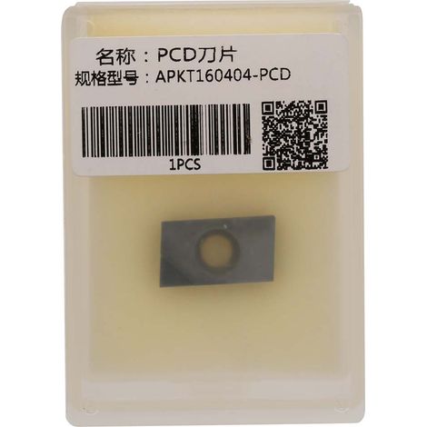 Ortviai Plaquette de tournage CNC en PCD APKT160404 pour métaux non ferreux et composites (1/5)