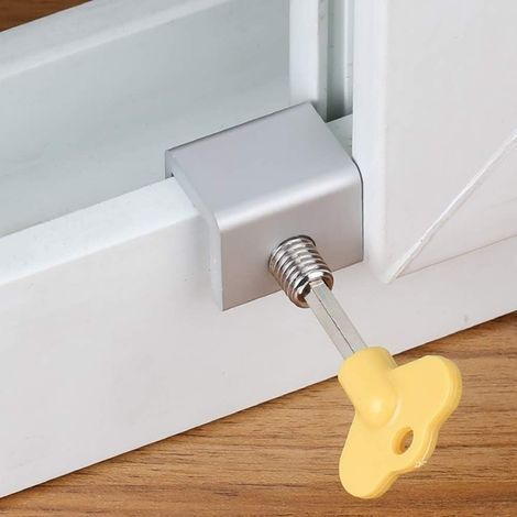 Accessoire de sécurité pour installation domestique, lot de 8 unités, en aluminium, pour fenêtres.-AquaForge (1/3)