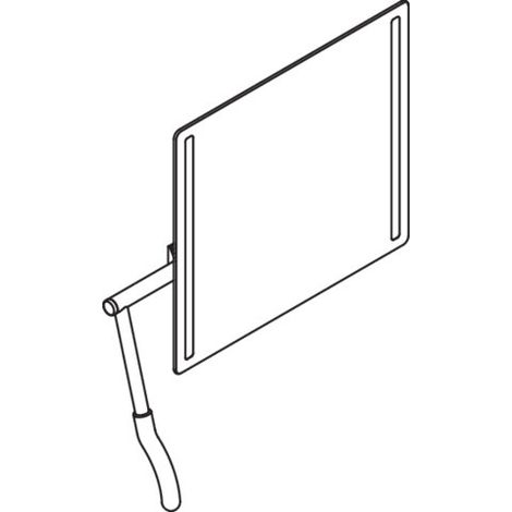 HEWI 802.01.400L 74 miroir inclinable série 802 (1/2)