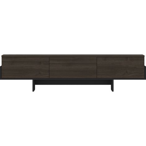 Porta TV in legno "Hege" - 180 x 30 x 44 cm - Nero