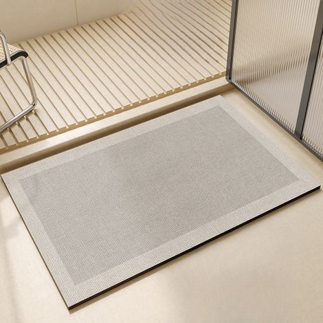 Tapis bain 40x60cm antidérapant épais absorbant séchage rapide doux, style 3 (1/5)