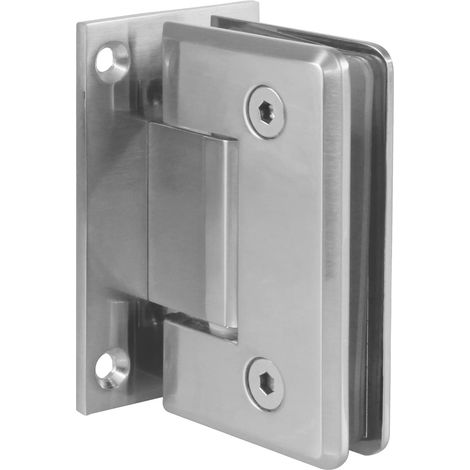 AMIG  Charnière douche  A  88 x 54 mm  Zamak  Nickelé mat (1/5)