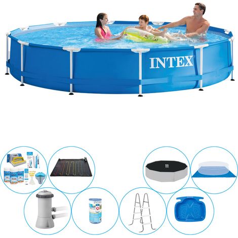 Intex Piscine Tubulaire Ronde - 366x76 cm - 8-pièces S20444 (1/5)