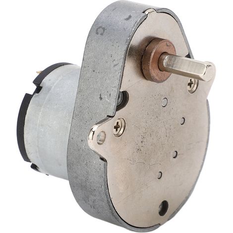 Moteur à engrenages 24 V CC, en alliage d'aluminium, à verrouillage automatique, réduction de vitesse, bobine en laiton, 48E520, 10 tr/min (1/5)