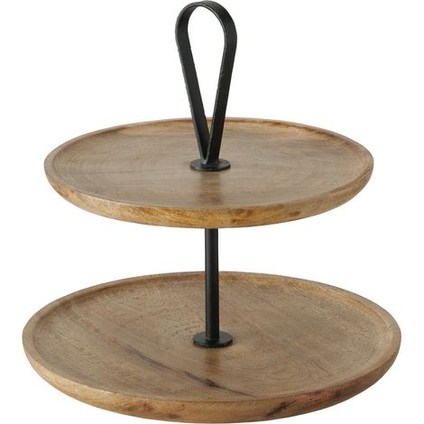 Dekorative Etagere aus Mangoholz, KABIR (1/5)