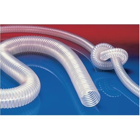Tuyau d'aspiration et de soufflage PROTAPE® PUR 330 FOOD D. intérieur 160 mm D. ext. 168 mm longueur 10 m épaisseur du mur 4 mm (1/4)