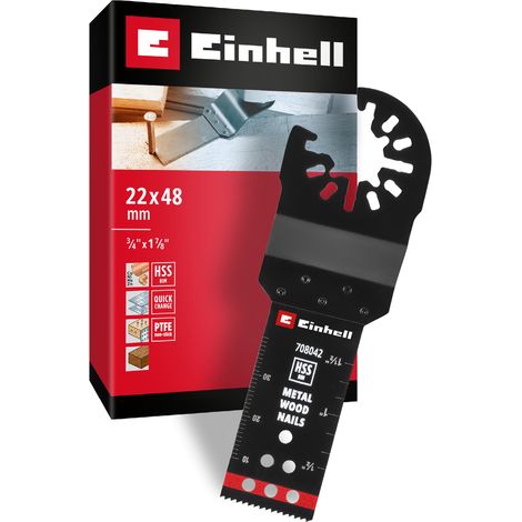 Einhell 708042 Tauchsägeblatt BIM Met, 22mm Bimetall Multifunktionswerkzeug-Zubehör-Set  22 mm  1 St (1/5)