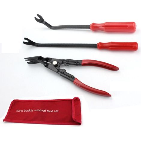 MINKUROW 3 Piezas De Alicates Para Desmontar, Clip De Puerta De Coche Automático, Alicates Universales, Herramientas De Ajuste, Kits De Reparación Para Molduras De Puerta De Coche Y Salpicadero De Pan (1/5)