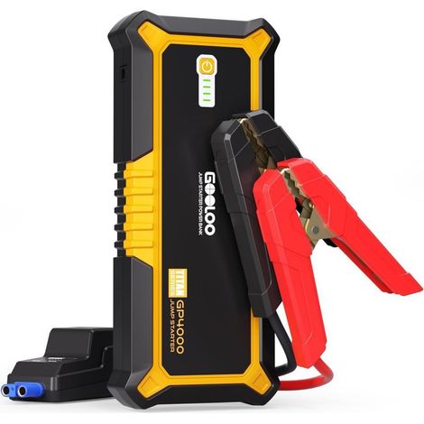 Starthilfe Powerbank 4000A für 12V Benzin & Diesel bis 10L mit LED (1/5)