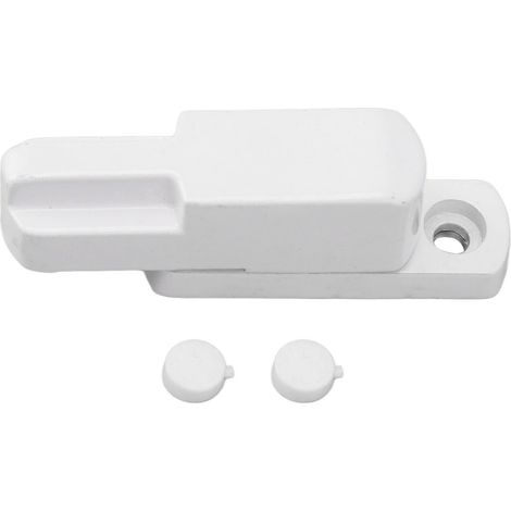 Verrou de fenêtre en alliage d'aluminium, antivol, type T, universel, sécurité enfant, blanc. (1/5)