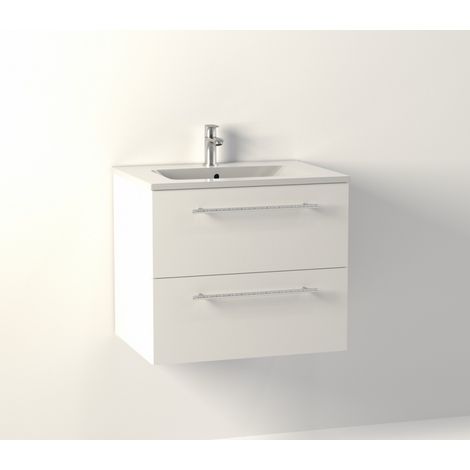 Meuble NEPTUNE Blanc 60 cm - SANS miroir (1/5)