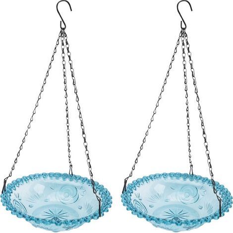 Mangeoire à Oiseaux Suspendue en Forme de Fleur D'Oiseau, Bain D'Oiseaux pour Décoration Extérieure de Jardin, Fournitures de Mangeoire à Oiseaux (1/4)