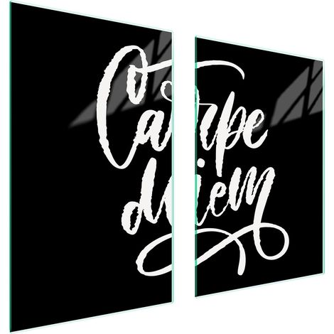 Assiette de protection en verre pour la cuisine 65x52 noire (1/5)