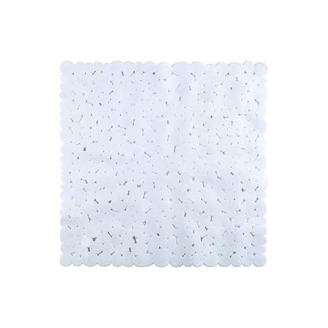King Home STONE WHITE PVC DUSCHTEPPICH 52x52 cm (1/4)