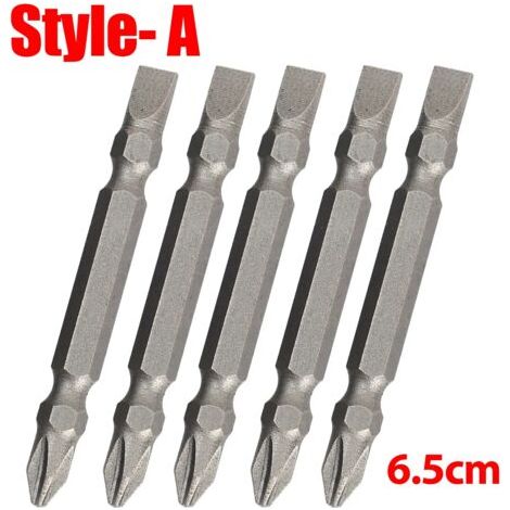 Embout de tournevis magnétique double tête PH2 à fente cruciforme haute dureté pour tournevis électrique et outil électrique A-AquaForge (1/5)