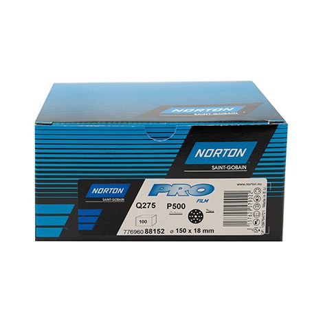 NORTON DISCHI ABRASIVI PRO FILM Q275 P500 DIAMETRO 150 MM 15 FORI PEZZI 100