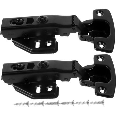 2 Pieces Concealed Cabinets Cabinet Closing Kitchen Corner Hinges (1/5)
