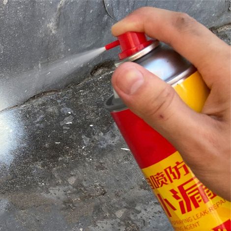 Mastic en spray étanche pour fissures de toiture, colle polyéthylène 1000 ml, blanc (1/3)
