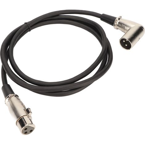 Câble Micro XLR Mâle vers Femelle PVC 1,5m pour Console Mixage, Ampli Puissance, Éclairage Scène (1/5)