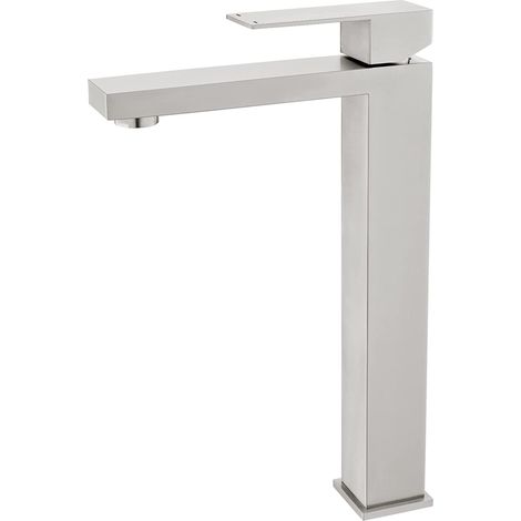 Gold-Wasserfall-Waschtischarmatur, Wasserfall-Badezimmerarmatur mit höhenverstellbarem Auslauf für heißes und kaltes Wasser, Wasserfall-Waschtischarmatur aus Edelstahl (1/5)
