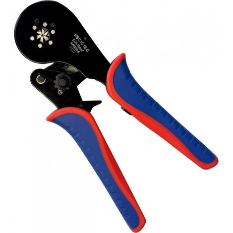 Pince à sertir pour embouts de câbles 30-6 AWG (0,08-16 mm²), avec cliquet auto-ajustable pour cosses, fils et embouts.