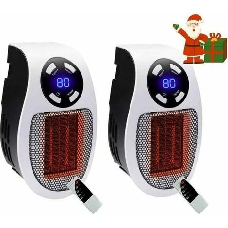2 pièces 500 Watts Chauffage Soufflant Ceramique Mini Chauffage Soufflant Chauffage Dappoint éConomique Portable Chauffage (1/5)