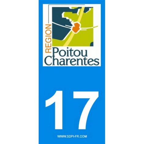 ADHESIFS REGION DEPARTEMENT 17 NOUVELLE AQUITAINE X2