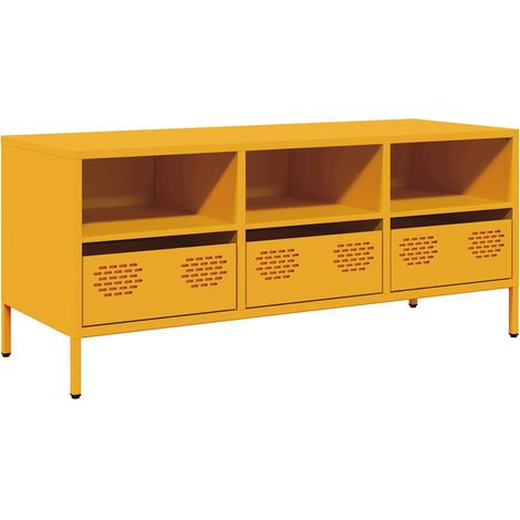 Maison Exclusive - TV-Schrank Senfgelb 101,5x39x43,5 cm Kaltgewal