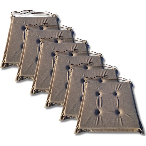 Cojines para silla 40x40x3 cm 1009 - juego de 6 (1/5)