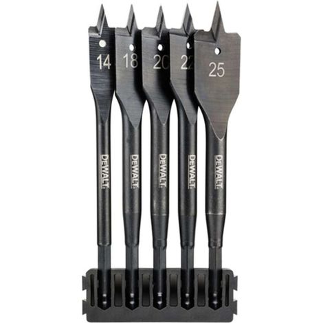 DeWALT - Juego de 5 piezas de brocas planas para madera DT70833