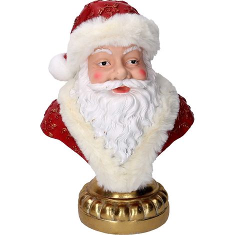 Babbo natale in resina busto rosso cm 39,8x39,8xh39,8 (1/2)