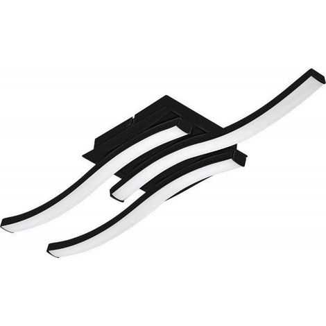 PLAFONNIER PROFILES LED NOIR 3X5.8W 2130 LUM 4000K 43.5x11cm (1/2)