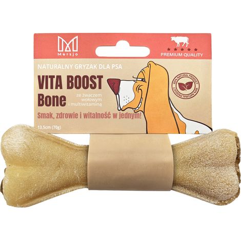 MERSJO Kauknochen für Hunde mit Pansenfunktion und Multivitaminen, 13,5 cm - Vitalität