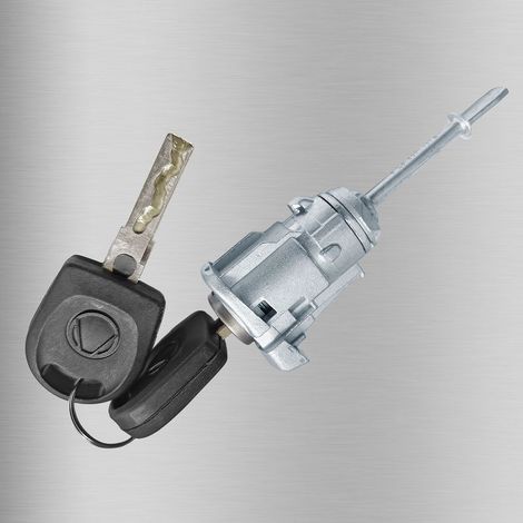 Left door lock cylinder compatible with Volkswagen SEAT 6L3 (2 keys included), original part number: 6L3837167B (1/4)