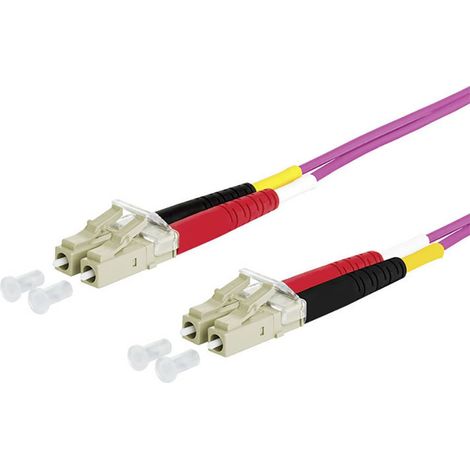 Metz Connect 151S1JOJO20E fibre optique FO Câble de raccordement 2.00 m violet [2x LC mâle - 2x LC mâle] 50/125 µ Multimode OM4 X018881 (1/3)
