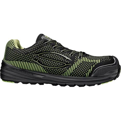 SIR SAFETY SYSTEM FANTASY Chaussures de sécurité S1P légères noir et vert citron Taille 37