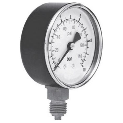 MANOMÈTRE 0 À 16 BAR SYSTÈME DE VISSAGE EN DESSOUS. (Ø) 63 MM CONNEXION G1/4 ICH 301.63.16 (1/3)