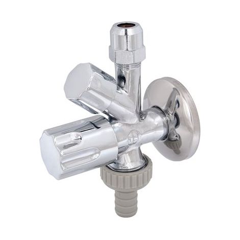 JS KOMBI-ECKVENTIL,SELBSTDICHTEND SV,DESIGNGRIFF,1/2",POL.VERCHROMT