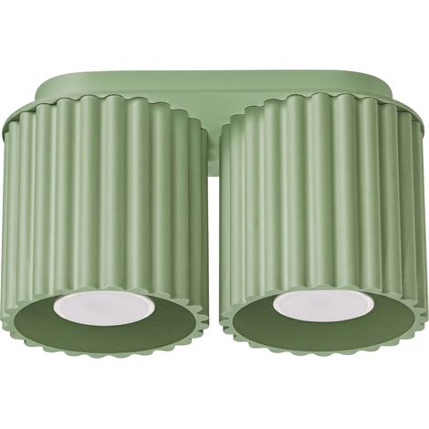 Plafoniere AURA salvia 21x12x10cm Alluminio Sollux (1/5)