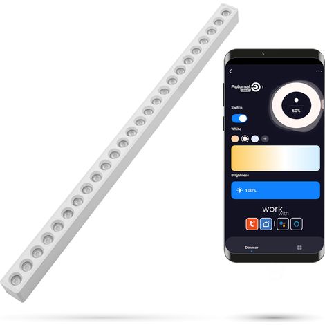 Tuya Grille 30W S30 Faretto lineare bianco Zigbee per binari SLIM TRACK e FiberFLEX 48VDC 3000-6000K Dimmerabile (1/5)