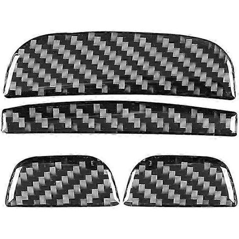 Garniture de cache-interrupteur d'accoudoir de console centrale en fibre de carbone pour Mercedes-Benz Classe C W203 (2005-2007) - Accessoires intérieurs fdq (1/5)