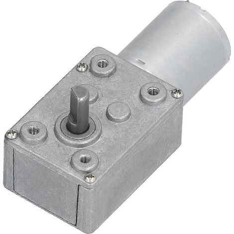 Moteur à engrenages à vis sans fin en cuivre, réducteur à turbine, axe de transmission, accessoire DC12V 46 tr/min (1/5)