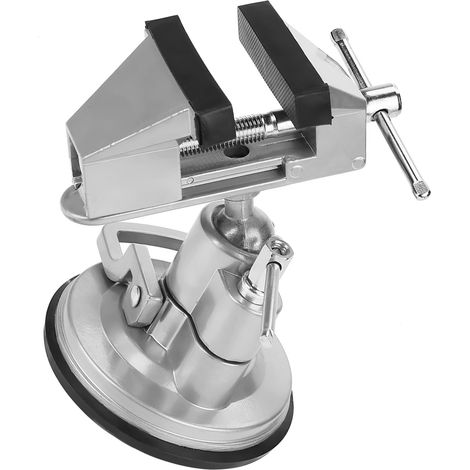 Étau d'établi universel 360° avec base rotative, pince de serrage pour bricolage, modélisme et travaux manuels (1/5)